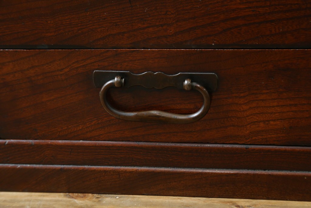 和製アンティーク　欅(ケヤキ)材　和の雰囲気を引き立てる長火鉢　(R-072618)