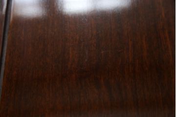 アジアンビンテージ　高級品!!　象嵌入りの凝ったデザインが魅力の唐木材製センターテーブル(リビングテーブル、ローテーブル、花梨材、カリン材、ヴィンテージ)(R-072620)