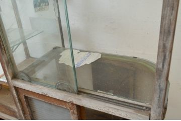 和製アンティーク　レトロなタイルベースのタバコ屋ガラスケース(ショーケース、陳列棚、煙草、たばこ)(R-072633)
