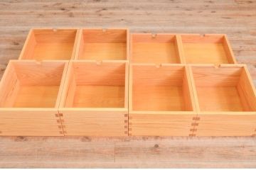 和製ビンテージ　高島屋特注品!　シンプルなデザインと引き出し8杯の収納力が魅力的なチェスト(引き出し、サイドチェスト、収納箪笥、ヴィンテージ)(R-072634)