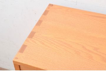和製ビンテージ　高島屋特注品!　シンプルなデザインと引き出し8杯の収納力が魅力的なチェスト(引き出し、サイドチェスト、収納箪笥、ヴィンテージ)(R-072634)