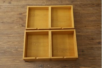  和製ビンテージ　高島屋特注品!　シンプルなデザインと引き出し8杯の収納力が魅力的なチェスト(引き出し、サイドチェスト、収納箪笥、ヴィンテージ)(R-072635)