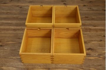  和製ビンテージ　高島屋特注品!　シンプルなデザインと引き出し8杯の収納力が魅力的なチェスト(引き出し、サイドチェスト、収納箪笥、ヴィンテージ)(R-072635)