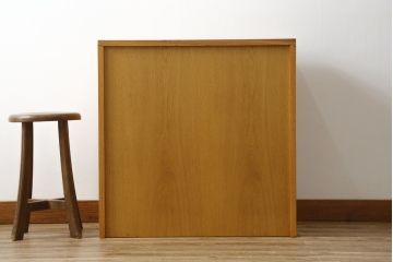  和製ビンテージ　高島屋特注品!　シンプルなデザインと引き出し8杯の収納力が魅力的なチェスト(引き出し、サイドチェスト、収納箪笥、ヴィンテージ)(R-072635)