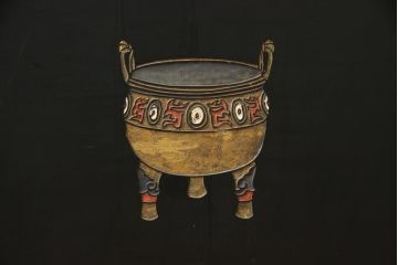 アジアンビンテージ　中国古美術　楓橋夜泊　寒山寺彫刻　清代書家彫刻　繊細な意匠が見事な衝立て(衝い立て、つい立て、間仕切り、パーテーション、ヴィンテージ)(R-072639)