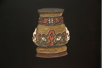 アジアンビンテージ　中国古美術　楓橋夜泊　寒山寺彫刻　清代書家彫刻　繊細な意匠が見事な衝立て(衝い立て、つい立て、間仕切り、パーテーション、ヴィンテージ)(R-072639)
