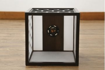 和製ビンテージ　希少な廃盤品!　松本民芸家具　和モダンな空間を演出する亀甲型笠天井照明(吊り下げ照明、シェード、電笠、ペンダントライト、ヴィンテージ)(R-072651)
