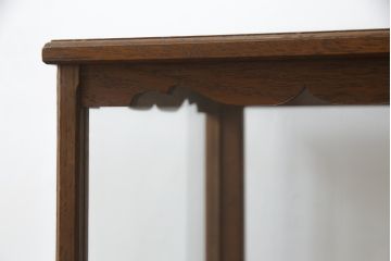 和製アンティーク　レトロな雰囲気が魅力的な引き出し付き卓上ガラスケース(Gケース、ショーケース、陳列棚、飾り棚、収納棚、店舗什器)(R-072660)