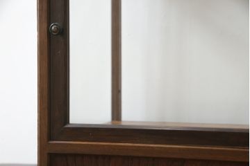 和製アンティーク　レトロな雰囲気が魅力的な引き出し付き卓上ガラスケース(Gケース、ショーケース、陳列棚、飾り棚、収納棚、店舗什器)(R-072660)