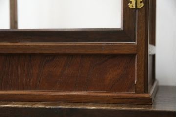 和製アンティーク　レトロな雰囲気が魅力的な引き出し付き卓上ガラスケース(Gケース、ショーケース、陳列棚、飾り棚、収納棚、店舗什器)(R-072660)