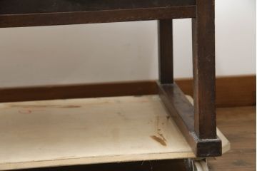 和製アンティーク　栓材　レトロな雰囲気たっぷりな文机(座卓、ローテーブル、センターテーブル、平机、在宅ワーク、在宅用)(R-072663)