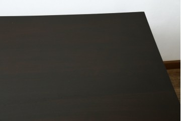 和製アンティーク　総ナラ材　直線的なデザインがレトロな片袖机　(R-072675)