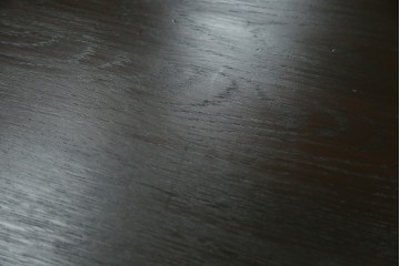 和製アンティーク　総ナラ材　直線的なデザインがレトロな片袖机　(R-072675)