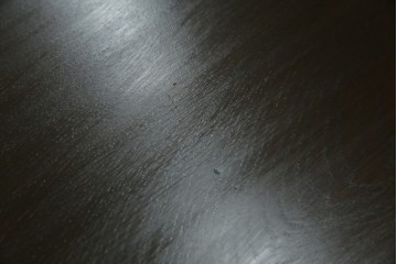 和製アンティーク　総ナラ材　直線的なデザインがレトロな片袖机　(R-072675)