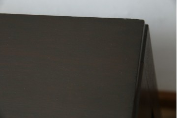 和製アンティーク　総ナラ材　直線的なデザインがレトロな片袖机　(R-072675)