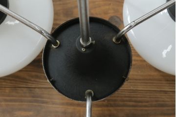 ビンテージ照明　シンプルでお部屋に取り入れやすい3灯シャンデリア(天井照明、吊り下げ照明、ペンダントライト、ヴィンテージ)(R-072677)