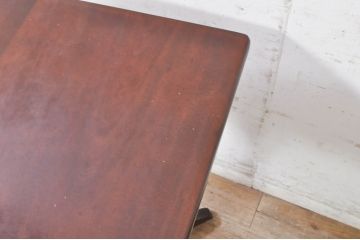 和製ビンテージ　松本民芸家具　塗り直しあり　シックな佇まいがお洒落なサイドテーブル(カフェテーブル、コーヒーテーブル、ヴィンテージ)(R-072682)