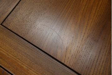 和製ビンテージ　美品!!　総欅(ケヤキ)材　重厚な囲炉裏テーブル(座卓、ローテーブル、火鉢、長火鉢、木製火鉢、ヴィンテージ)(R-072693)