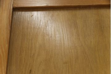 和製アンティーク　昭和レトロな雰囲気漂う二段重ね収納棚(ガラスケース、キャビネット、食器棚、飾り棚、戸棚、本箱、ブックケース)(R-072701)
