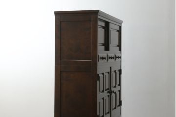 中古　北海道民芸家具　和洋どちらのお部屋にも馴染みやすいタンス(衣装箪笥、収納箪笥、着物箪笥、和タンス、引き出し)(R-072707)