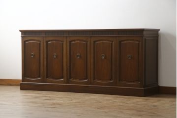 中古　DREXEL HERITAGE(ドレクセルヘリテイジ)　Triune(トライユン)　優雅な佇まいが魅力のクリデンザキャビネット(クレデンザ、サイドボード、リビングボード)(定価約66万円)(R-072716)
