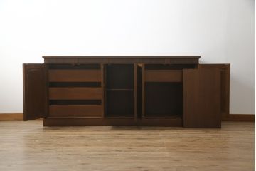 中古　DREXEL HERITAGE(ドレクセルヘリテイジ)　Triune(トライユン)　優雅な佇まいが魅力のクリデンザキャビネット(クレデンザ、サイドボード、リビングボード)(定価約66万円)(R-072716)