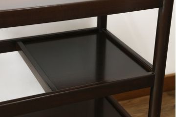 中古　松本民芸家具　上品な色合いが魅力!!シックな雰囲気漂うB型ワゴン(キャスターワゴン、サイドワゴン、キッチンワゴン、花台)(R-072726)