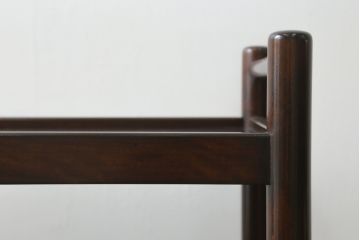 中古　松本民芸家具　上品な色合いが魅力!!シックな雰囲気漂うB型ワゴン(キャスターワゴン、サイドワゴン、キッチンワゴン、花台)(R-072727)