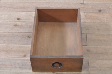 和製アンティーク　希少!!　モダンデザインのナラ材製サイドキャビネット(収納棚、飾り棚、オープンシェルフ、ディスプレイラック)(R-072729)