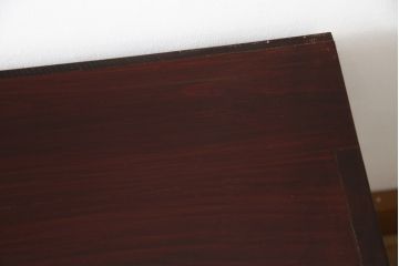 和製アンティーク　美品　前面欅(ケヤキ)材　漆塗り　シンプルな造りのローボード(収納箪笥、和タンス、引き出し、ローチェスト)(R-072734)