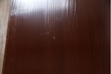和製アンティーク　美品　前面欅(ケヤキ)材　漆塗り　シンプルな造りのローボード(収納箪笥、和タンス、引き出し、ローチェスト)(R-072734)