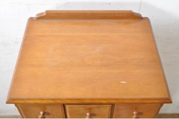 中古　横浜クラシック家具　ダニエル(daniel)　アーリーアメリカンシリーズ　A-108　引き出し10杯が嬉しい!木の温もり溢れるチェスト(小抽斗タンス、引き出し、洋服タンス、ハイチェスト)(R-072744)