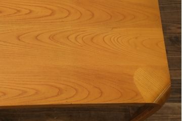 和製ビンテージ　天童木工　欅(ケヤキ)材　天板の美しい木目が魅力的な座卓(ヴィンテージ、ローテーブル、センターテーブル、リビングテーブル)(R-072748)
