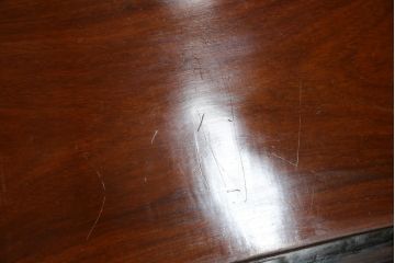 和製ビンテージ　総花梨(カリン)材　象嵌入り　凝ったデザインの彫刻が魅力のベンチ(長椅子、長イス、板座チェア、3人掛けソファ、3人掛けベンチ、ヴィンテージ)(R-072753)