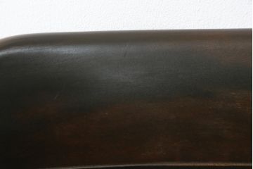 中古　松本民芸家具　#91型　落ち着きのある大人カフェ風インテリアが叶うアームチェア2脚セット(キャプテンチェア、板座チェア、椅子、ダイニングチェア、イス)(定価2脚で約26万円)(R-072756)