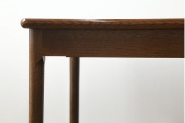 和製ビンテージ　日進木工(nissin)　ナラ材　シンプルなデザインが取り入れやすいエクステンションテーブル、(ダイニングテーブル、拡張テーブル、2人掛け、4人掛け、食卓、ヴィンテージ)(R-072758)