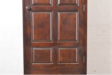 中古　美品　松本民芸家具　DII-12型　スリムで取り入れやすいワードローブ(洋服タンス、衣装タンス、収納棚、戸棚)(定価約46万円)(R-072760)
