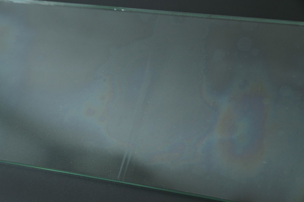 和製アンティーク　希少サイズ!!　レトロな雰囲気漂う薄型壁掛けガラスケース　(R-072773)