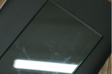 和製アンティーク　希少サイズ!!　レトロな雰囲気漂う薄型壁掛けガラスケース　(R-072773)