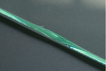 和製アンティーク　希少サイズ!!　レトロな雰囲気漂う薄型壁掛けガラスケース　(R-072773)