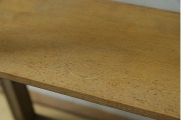 和製アンティーク　希少サイズ!!　レトロな雰囲気漂う薄型壁掛けガラスケース　(R-072773)