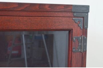 中古　美品　欅産業　仙台民芸箪笥(仙台箪笥)　和モダンな佇まいが魅力的なテレビ台ユニット(テレビボード、リビングボード、ローチェスト、和タンス、収納箪笥、飾り棚、収納棚、戸棚、サイドキャビネット)(R-072789)