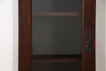 中古　美品　欅産業　仙台民芸箪笥(仙台箪笥)　和モダンな佇まいが魅力的なサイドキャビネット(飾り棚、収納棚、戸棚)(R-072791)