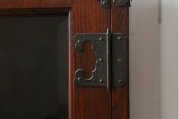 中古　美品　欅産業　仙台民芸箪笥(仙台箪笥)　和モダンな佇まいが魅力的なサイドキャビネット(飾り棚、収納棚、戸棚)(R-072792)