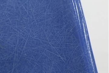アメリカビンテージ　Hermanmiller(ハーマンミラー社)　Charles & Ray Eames(チャールズ&レイ・イームズ)　ドゥエルレッグベース(ウォールナット)　ロイヤルブルー　様々なシーンで使い勝手の良いシンプルなフォルムのシェルチェア(ダイニングチェア、椅子、イス、ヴィンテージ)(定価約12万円)(R-072796)