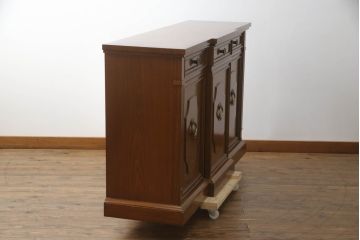 中古　美品　DREXEL HERITAGE(ドレクセルヘリテイジ)　FRANCESCA(フランチェスカ)シリーズ　エレガントな佇まいが魅力のサイドボード(クレデンザ、クリデンザ、サイドキャビネット、収納棚、店舗什器)(定価約86万円)(R-072798)