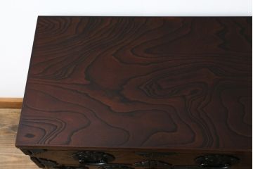 中古　美品　岩谷堂箪笥　かくし収納多数で遊び心満載の小箪笥(収納箪笥、整理箪笥、和タンス、引き出し、小物収納)(R-072807)