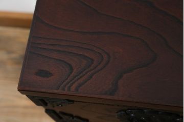 中古　美品　岩谷堂箪笥　かくし収納多数で遊び心満載の小箪笥(収納箪笥、整理箪笥、和タンス、引き出し、小物収納)(R-072807)
