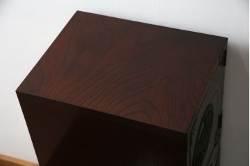 中古　美品　仙台民芸箪笥(仙台箪笥)　欅産業　KC-40R　拭き漆塗りが美しい三尺階段箪笥(和たんす、収納箪笥)(R-072808)