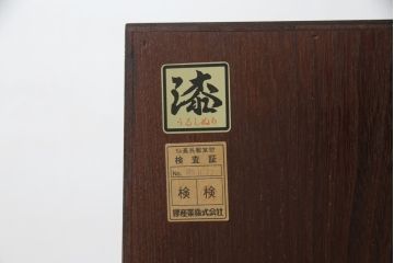 中古　美品　仙台民芸箪笥(仙台箪笥)　欅産業　KC-40R　拭き漆塗りが美しい三尺階段箪笥(和たんす、収納箪笥)(R-072808)